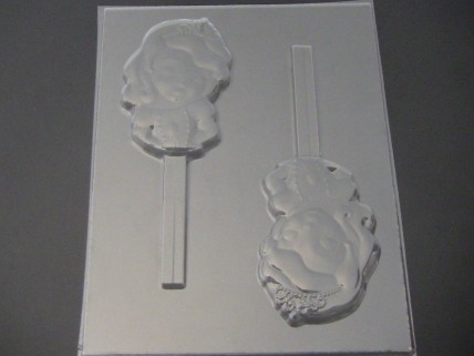 545sp Princess Sofie Face Chocolate or Hard Candy Lollipop Mold